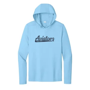 Oak City Aviators Bat Hooded Posi-UV Pro Long Sleeve Sun Tee