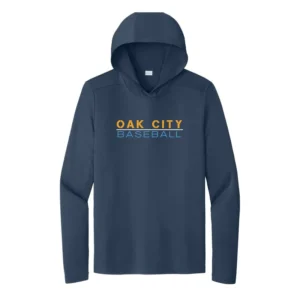 Oak City Baseball Hooded Posi-UV Pro Long Sleeve Sun Tee