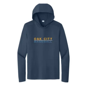 Oak City Baseball UV Performance Long Sleeve Hooded Tee