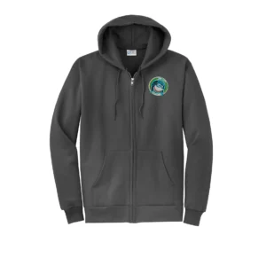 Oak City Embroidered Adult Full Zip Hoodie