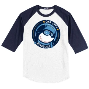 Oak City Logo Adult Baseball Tee