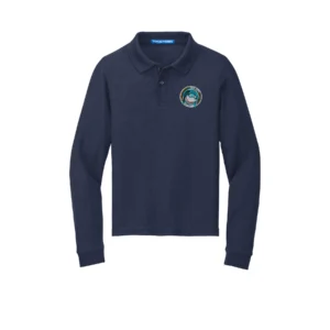 Oak City Embroidered Youth Long Sleeve Polo