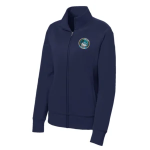 Oak City Embroidered Ladies Full Zip Hoodie