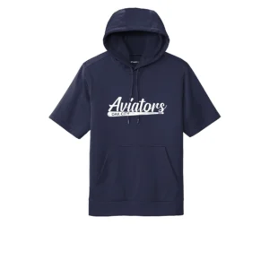 Aviators Bat Adult Short Sleeve Hoodie